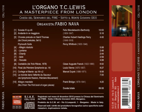 L'Organo T.C.Lewis, a masterpiece from London - immagine 2