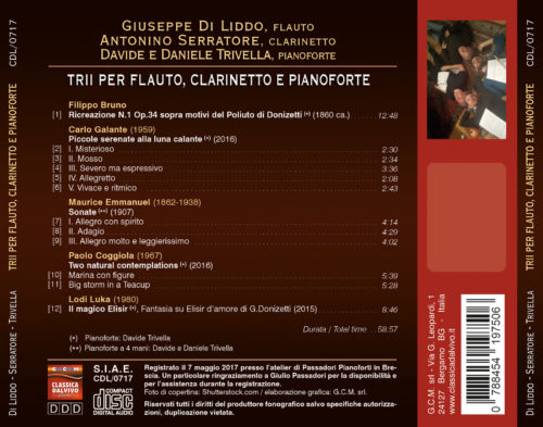 TRII PER FLAUTO, CLARINETTO E PIANOFORTE - immagine 2