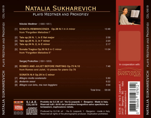 Natalia Sukharevich plays Medtner and Prokofiev