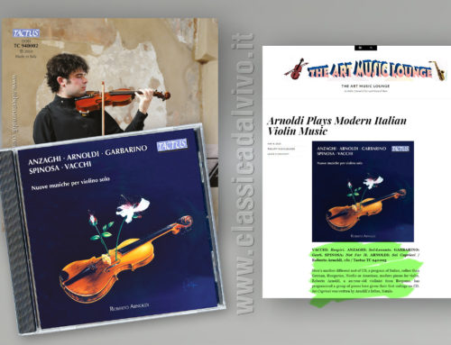 The Art Music Lounge – Roberto Arnoldi – Nuove musiche per violino solo