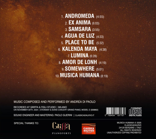 Andrea di Paolo - MUSICA HUMANA - Tracklist