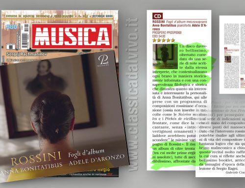 Musica N. 380 – Anna Bonitatibus – Fogli d’Album
